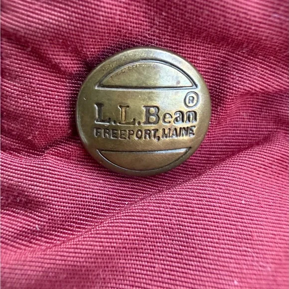 Vtg L.L. Bean Baxter State Parka Mens Large? Maroon Nylon Wool Lined Hooded USA